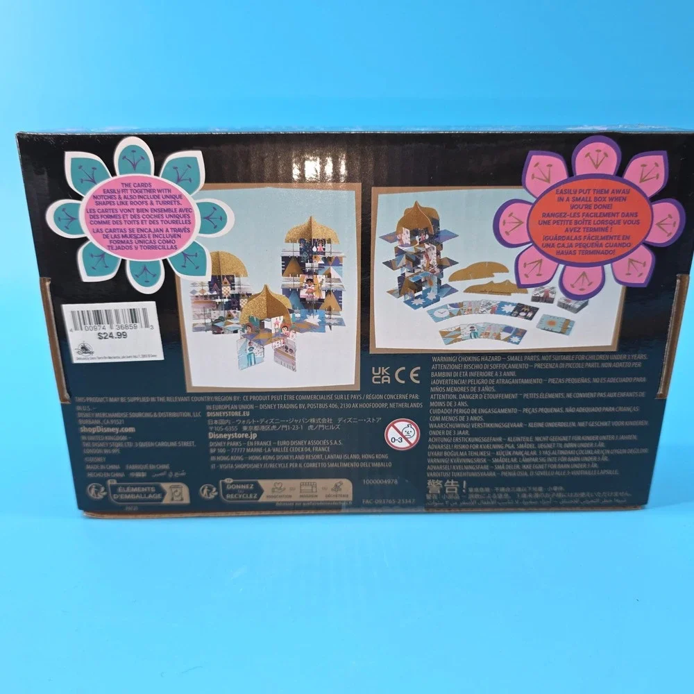 Disney It's a Small World Game Card Set Building Structure Toy Ages 6+